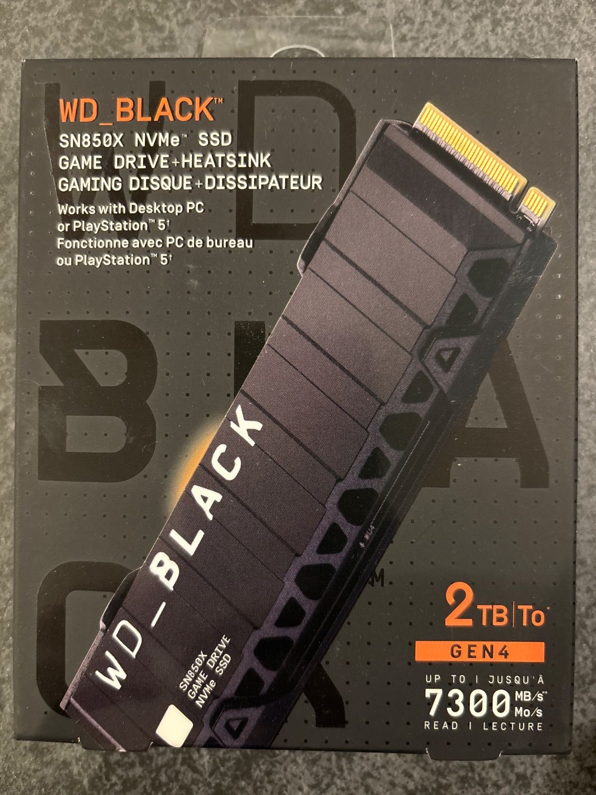 WDS200T2XHE6600MB|s 書込み最大 7300MB|s 読取り最大 x4 Gen4 SN850X PCIe NVMe 2TB ヒートシンク搭載 内蔵 SSD