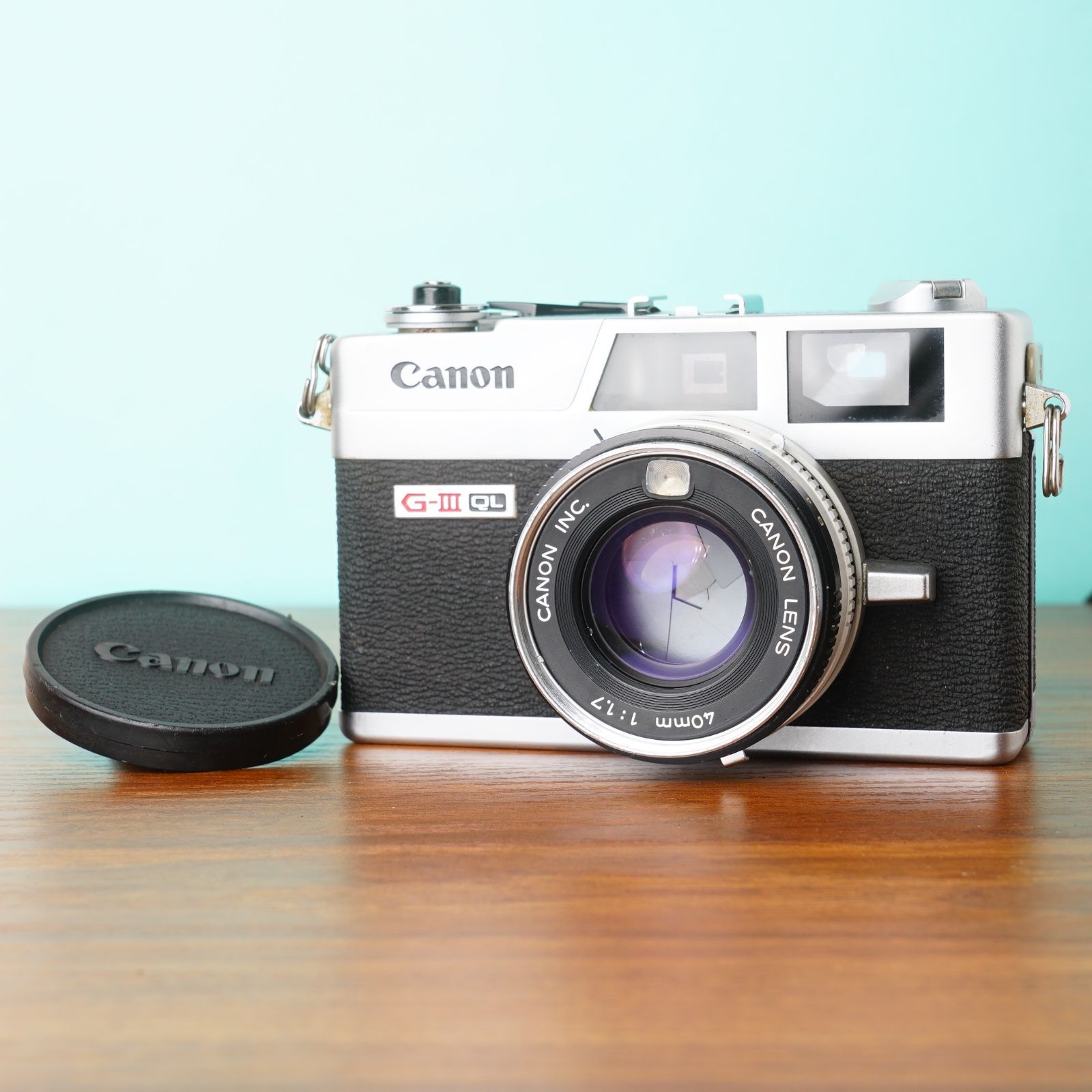 動作 済◎Canon ニューキャノネットQL17 G-III フィルムカメラ 08