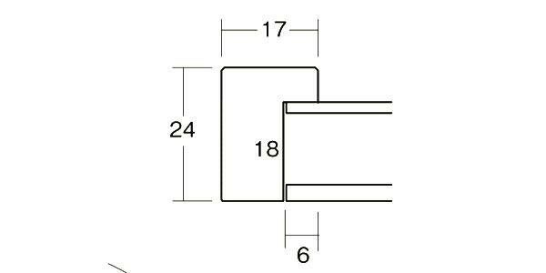 大額 5871 デッサン額 半切 ブラック