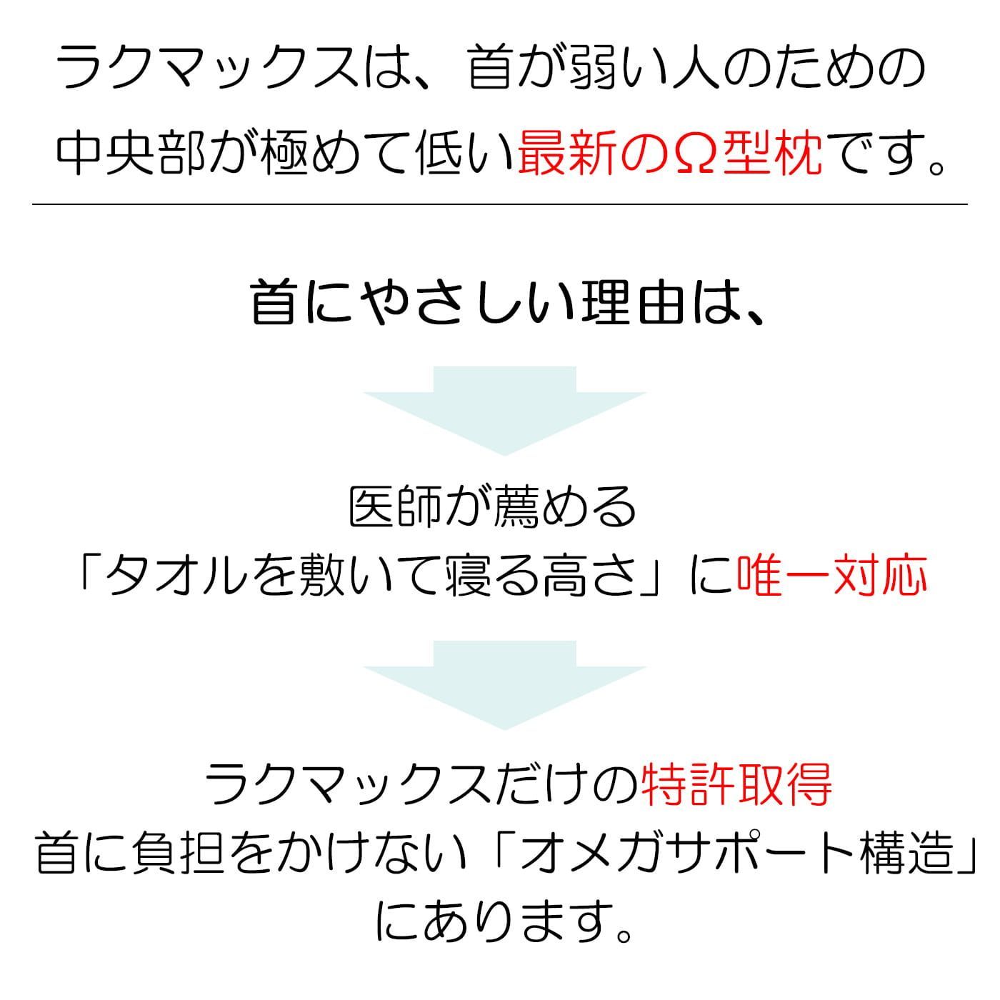 頚椎ヘルニア枕 首が痛くならない枕 RAKUMAX「ラクマックス・ワイド