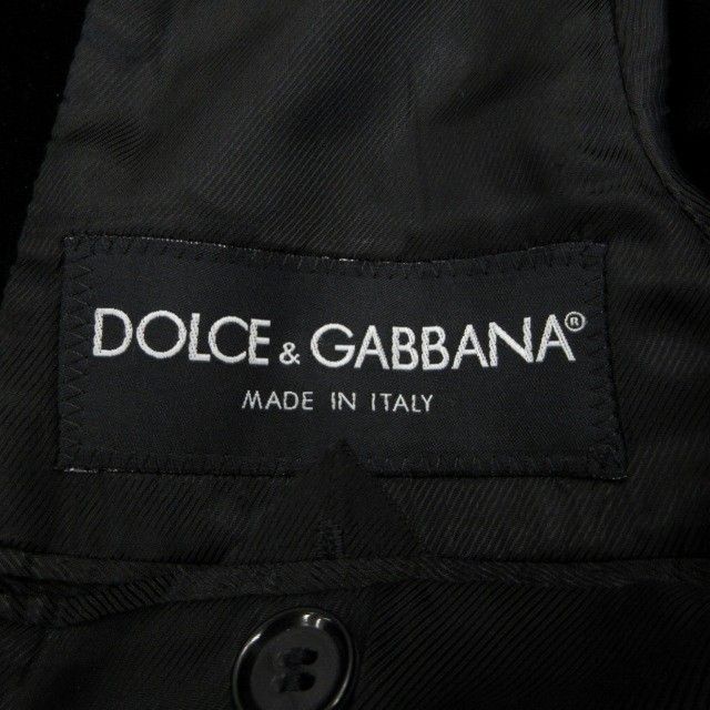【極美品】ドルチェアンドガッバーナ テーラードジャケット 1B ブラック 38 ドルチェ&ガッバーナ ドルガバ DOLCE&GABBANA テーラード