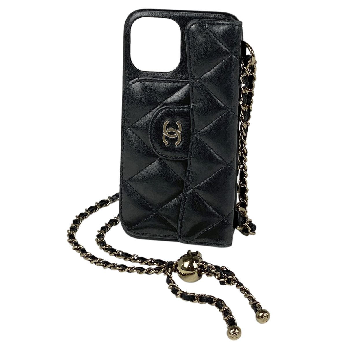 シャネル CHANEL ココマーク スマホケース iPhoneケース チェーン