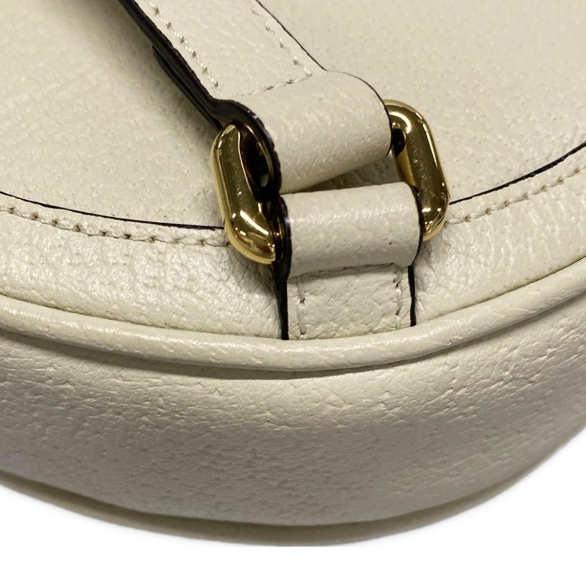 アイボリー×ネイビー×レッド レザー