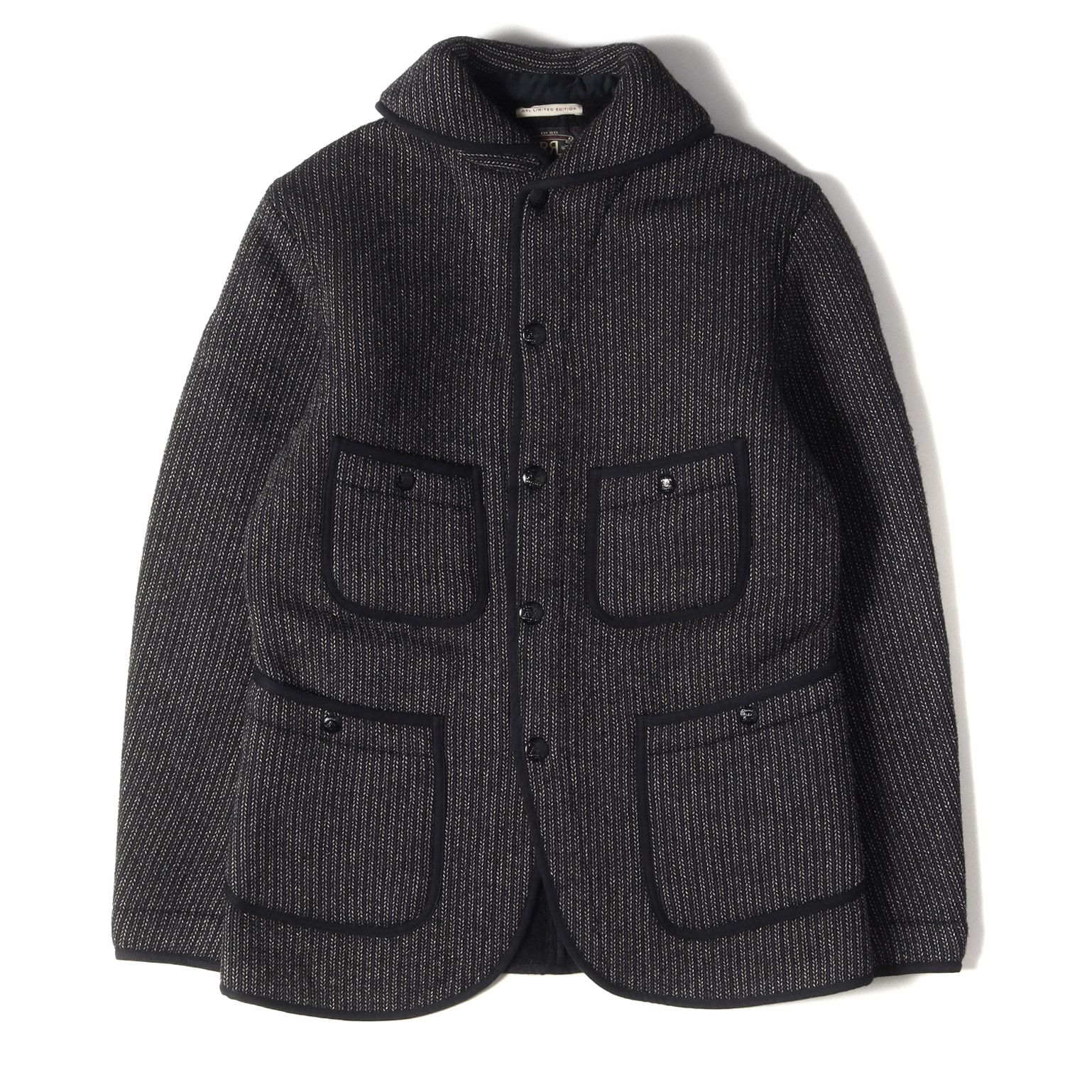 RRL ダブルアールエル ラルフローレン ジャケット サイズ:S ショールカラー ビーチクロスジャケット LIMITED EDITION ブラック 黒 アウター ブルゾン アメカジ アメトラ トラッド ブランド