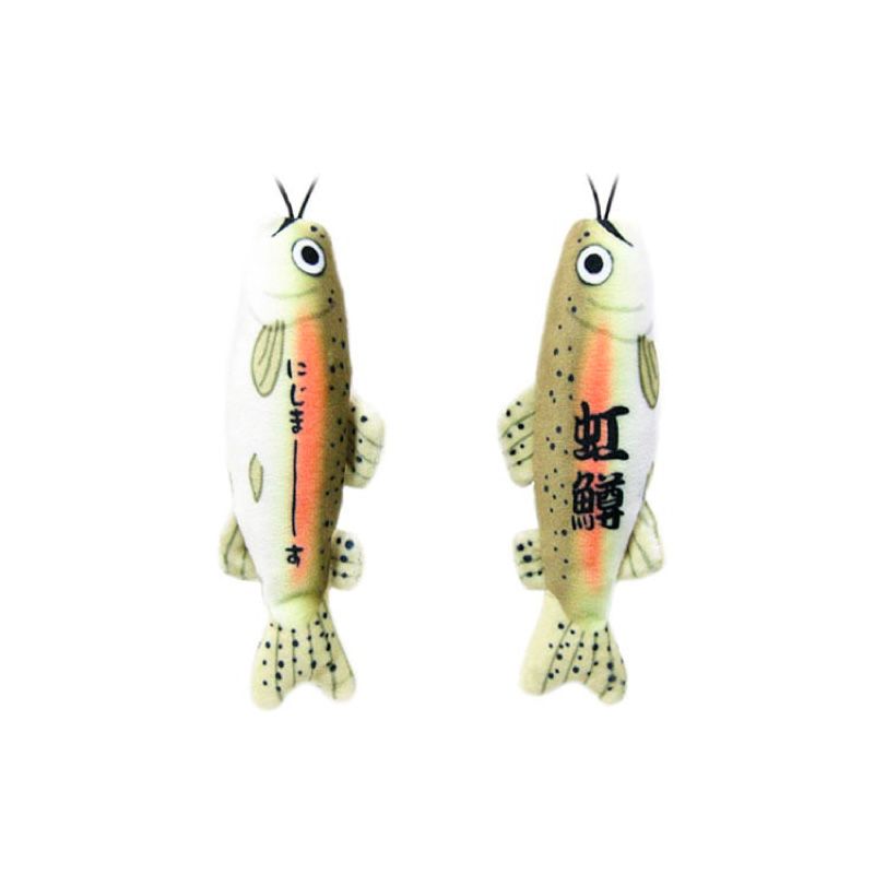 のびお魚シリーズ ストラップ 釣り マスコット ぬいぐるみ