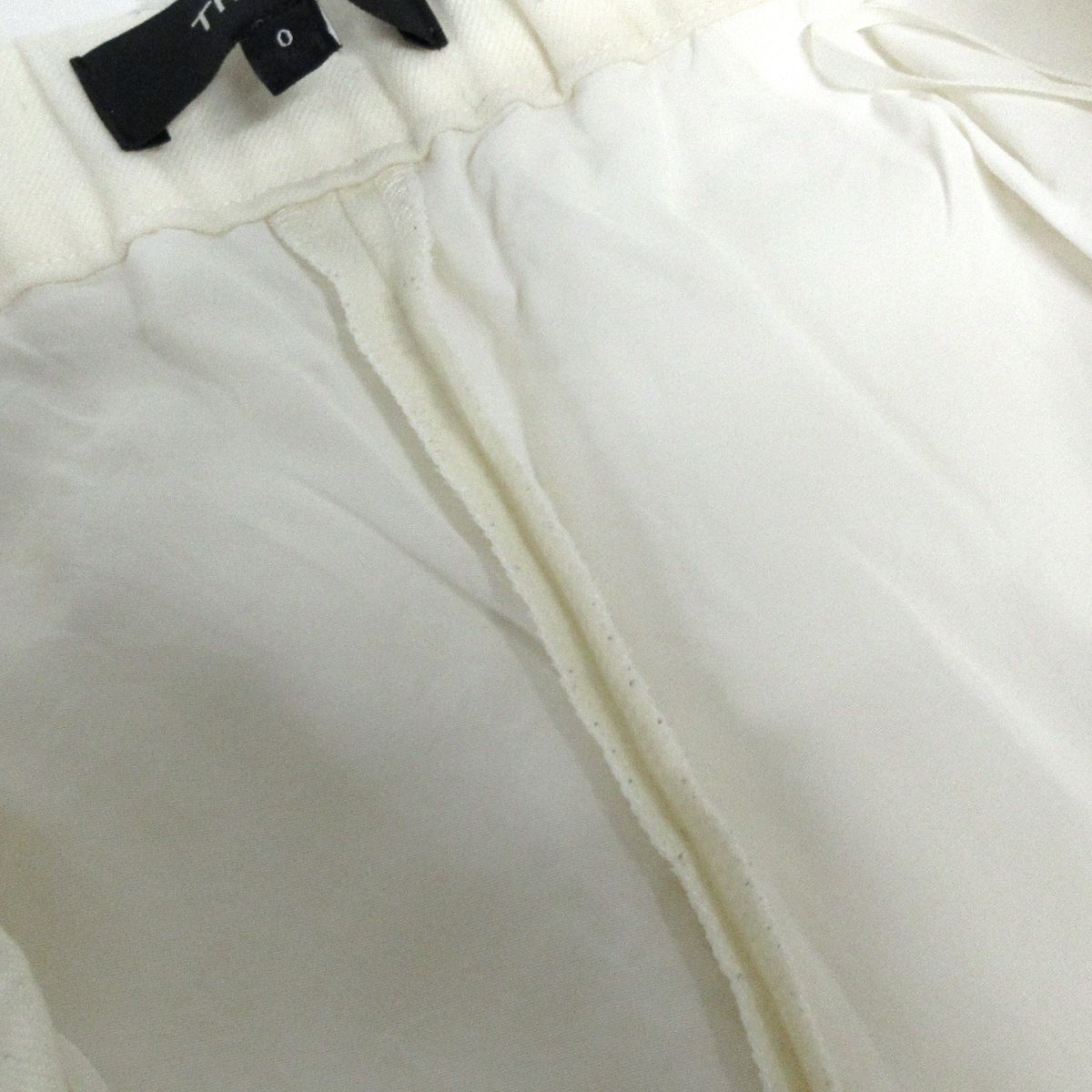 theory セオリー パンツ サイズ0 XS レディース - アイボリー フルレングス DECORATOM_COM_BR