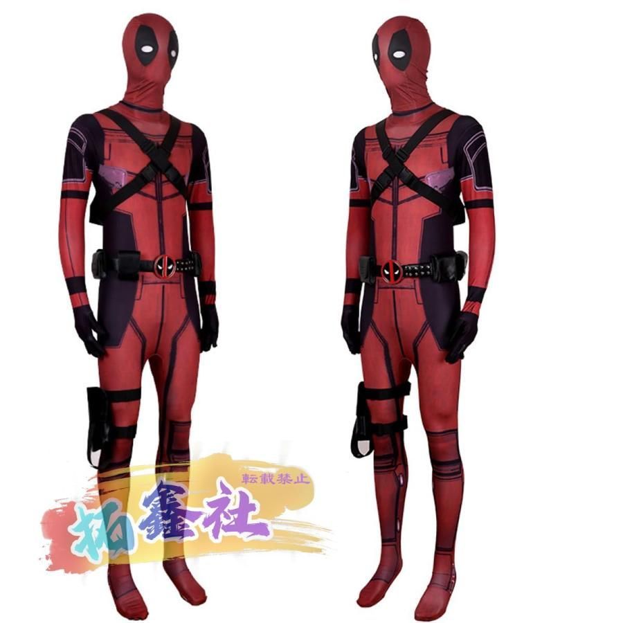 marvel デッドプール　スーツ　コスプレ デッドプール ウェイド・ウィルソン Deadpool Wade Wilson ジャンプ
