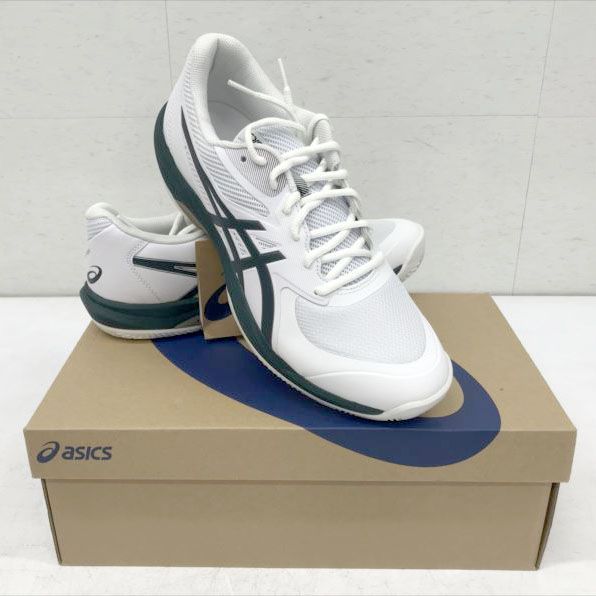 語るに足る D9170◆♥ アシックス テニスシューズ GAME FF CLAY|OC メンズ スポーツ 運動靴 シューズ 靴 くつ 1041A490 100 ホワイトサクソングリーン 29.0 cm 2E