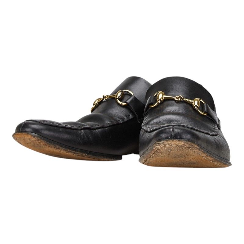 グッチ ホースビット ローファー サイズ 40 1|2 093976 ブラック レザー メンズ GUCCI 1-0203620