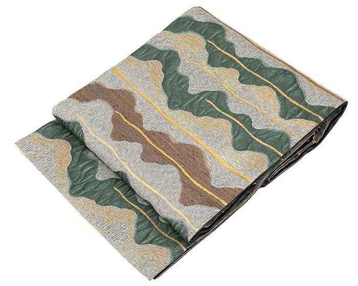 袋帯 正絹 染色作家 草野一騎作 袋帯 美品 リサイクル