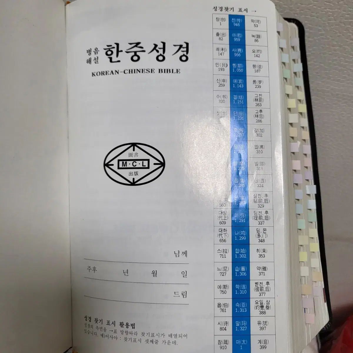 解説 韓中聖書 Korean ー Chinese Bible