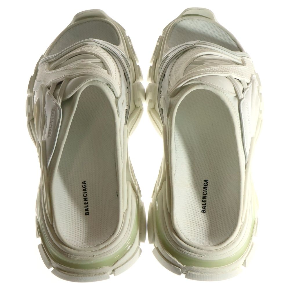 【Balenciaga】Slide sandal 話題沸騰★厚底トラックサンダル白 BALENCIAGA - バレンシアガ トラック サンダル スポーツサンダル
