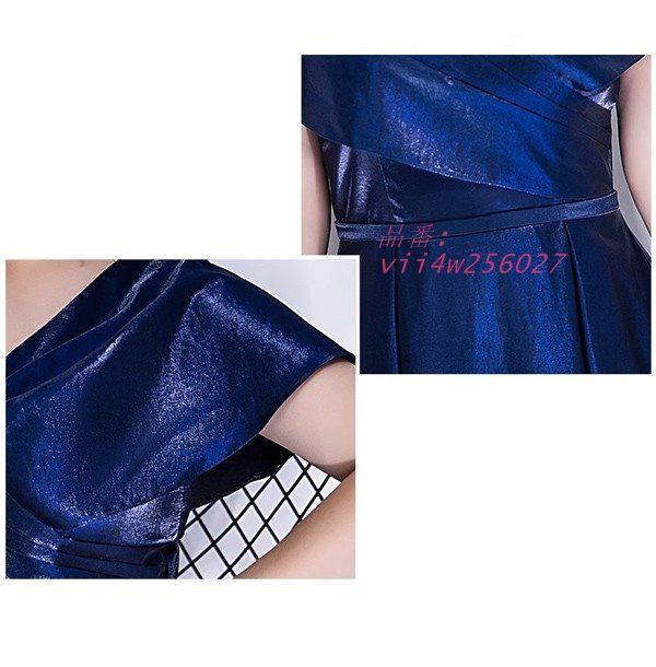 袖あり ロングドレス 大きいサイズ ぽっちゃり 編み上げタイプ 深いVネック パーティードレス ピアノ ドレス 大人 演奏会 発表会 レディーズ vii4w256027