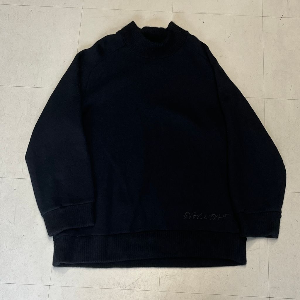 OVER COAT オーバーコート Pullover Cashmere Knit ニット K01-AG ブラック size 1 中目黒A06