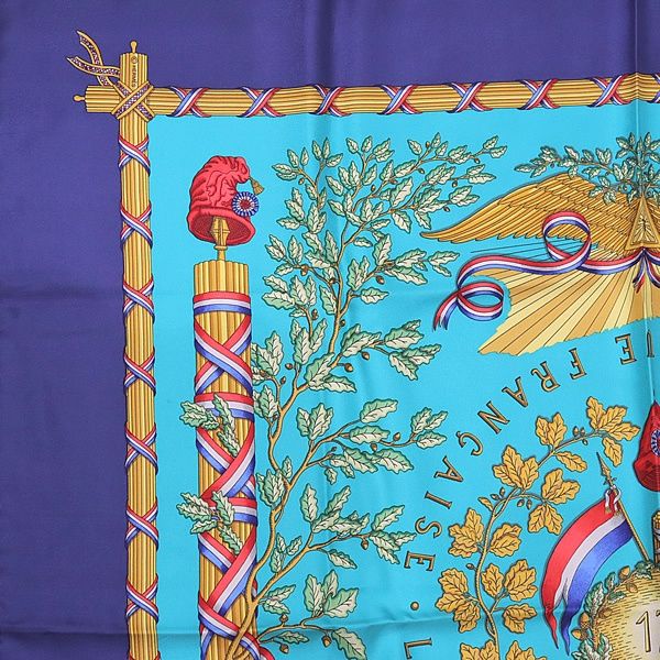 HERMES エルメス スカーフ カレ90 『LIBERTE EGALITE FRATERNITE