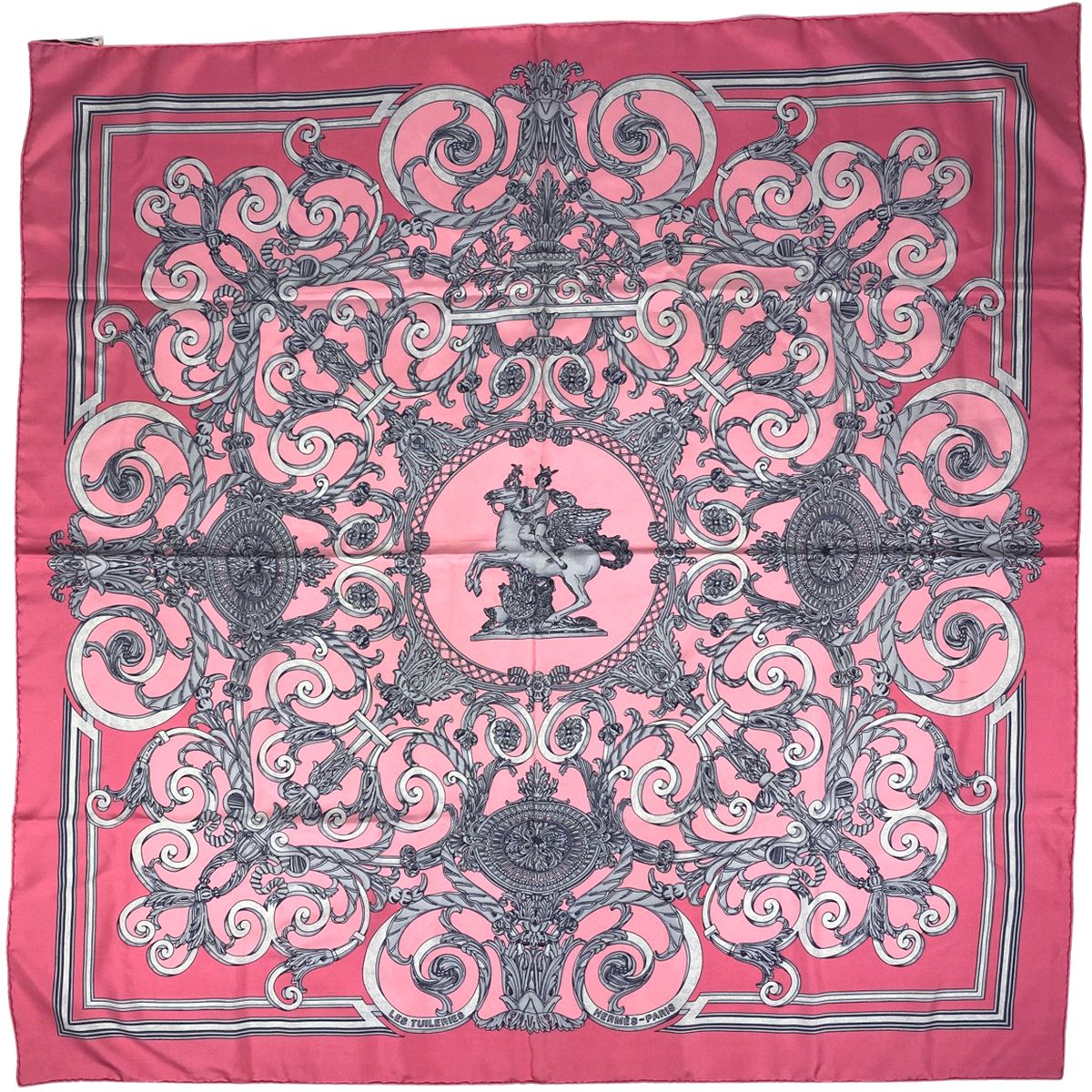 HERMES カレ90 シルク LES TUILERIES チュイルリー公園 楽天市場】エルメス カレ90 LES TUILERIES チュルリー公園