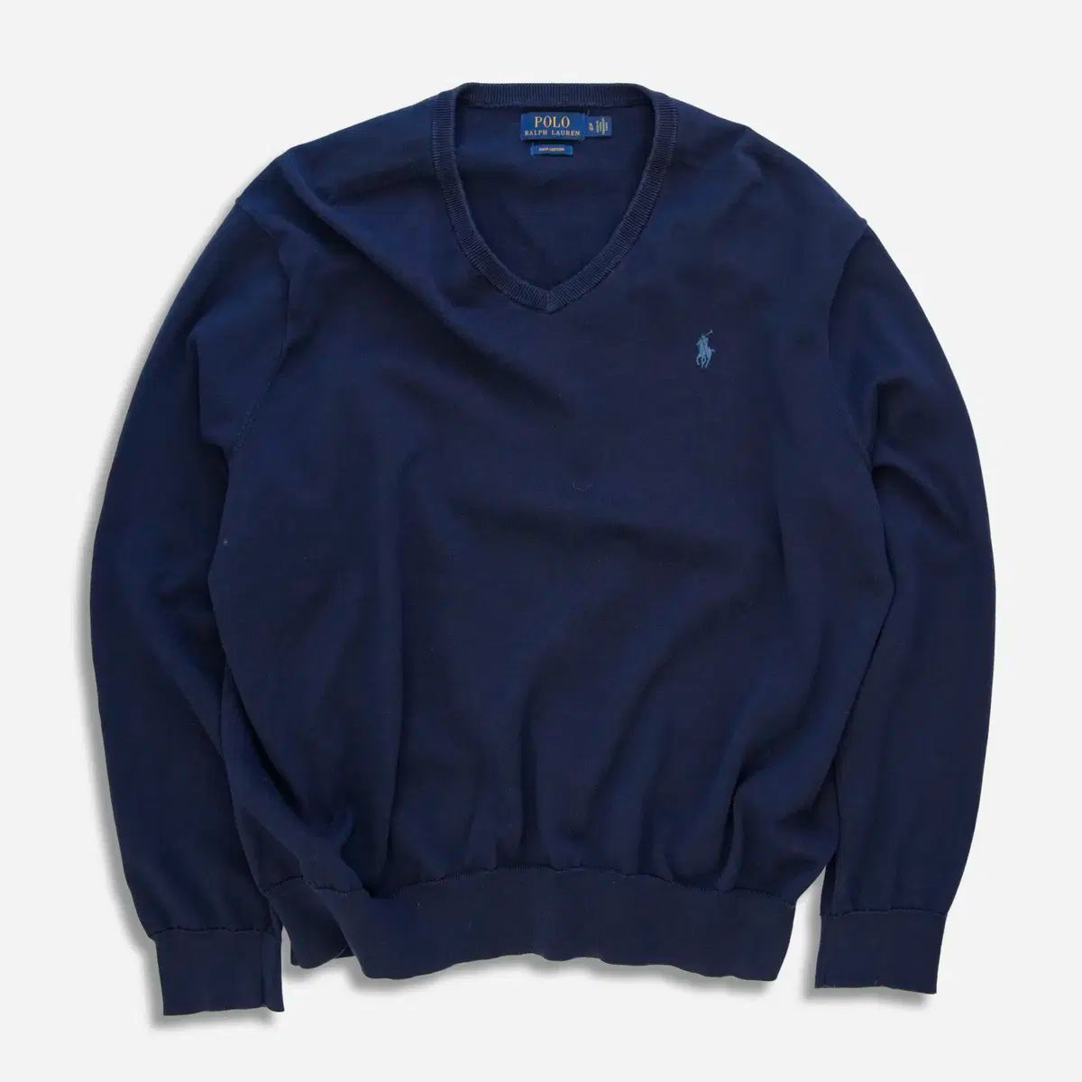 POLO RALPH LAUREN(ポロラルフローレン) ピマコットン Vネック ニット セーター ー 0381