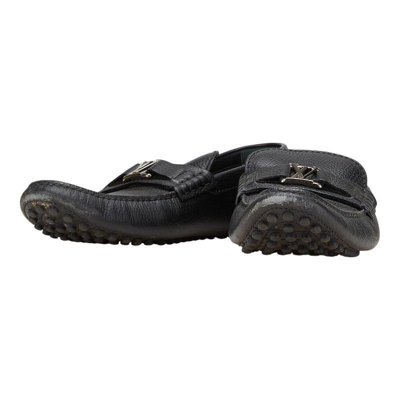 ルイ ヴィトン ホッケンハイム ローファー サイズ 8 1|2 ブラック レザー メンズ LOUIS VUITTON 1-0203619