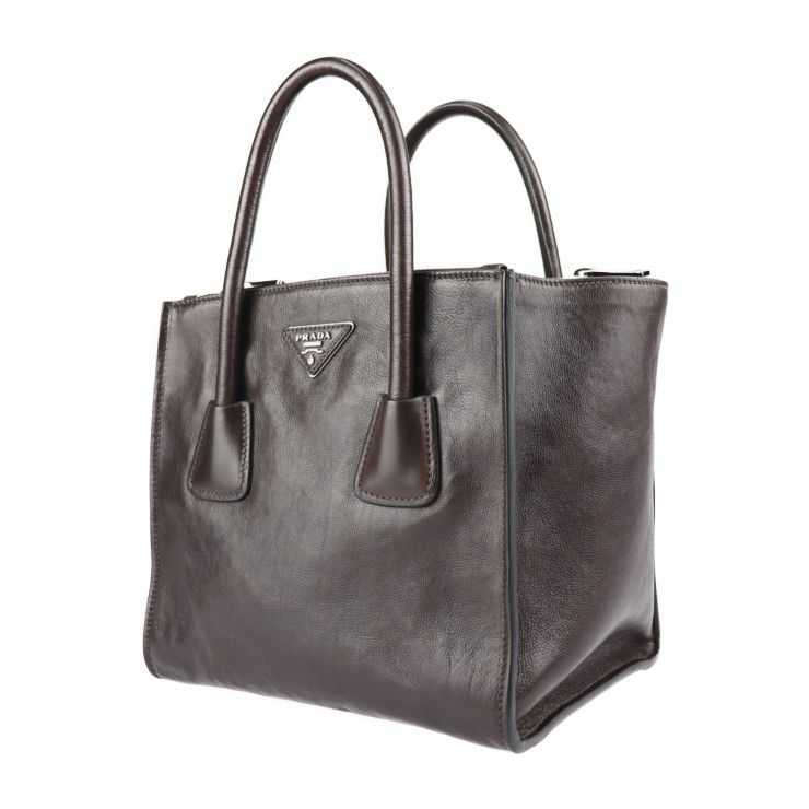 PRADA プラダ ハンドバッグ BN2625 グレースカーフ MORO ダーク