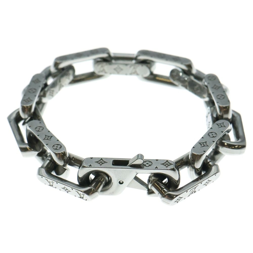 LOUIS VUITTON ルイヴィトン モノグラム コリエ チェーンブレスレット M00308 シルバー