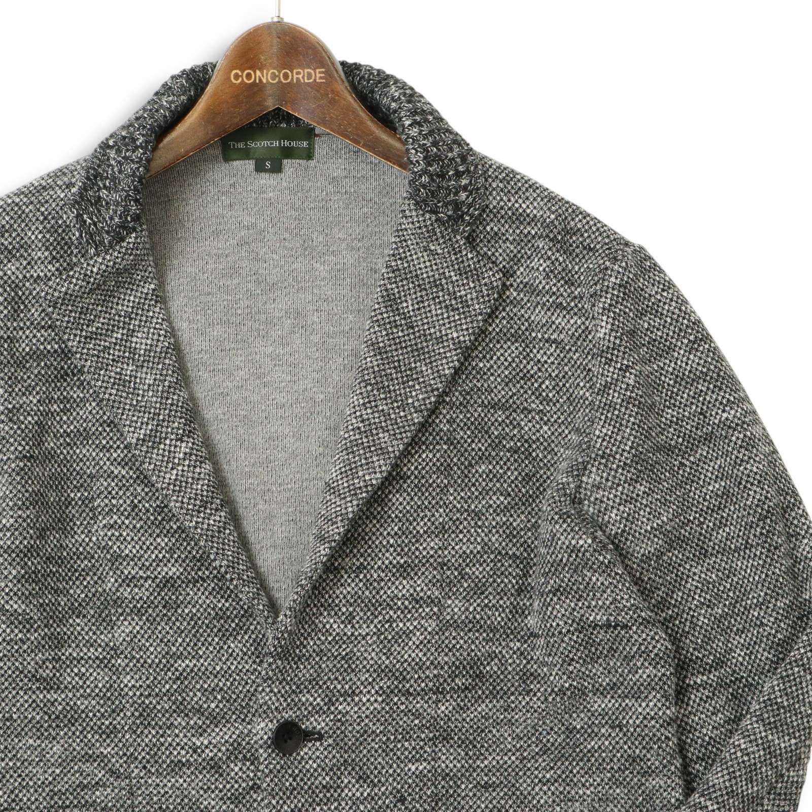 THE SCOTCH HOUSE スコッチハウス 通年 ラペル切替☆ ニット アンコン 