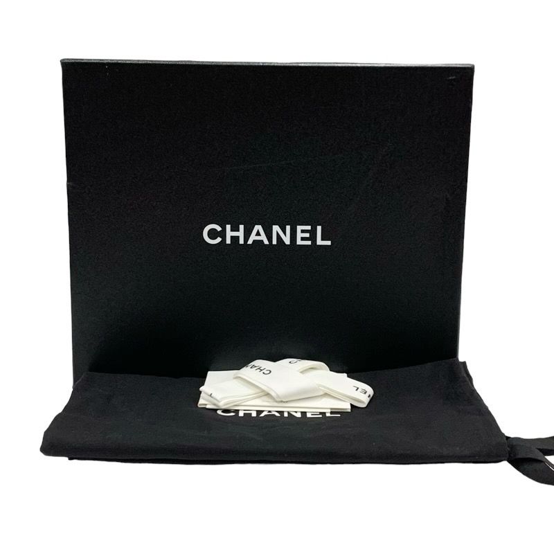 新品　シャネル　マトラッセ　レザー　ヒール　ローファー　ブラック　革靴　24cm シャネル CHANEL ローファー 革靴 靴 シューズ レザー ブラック