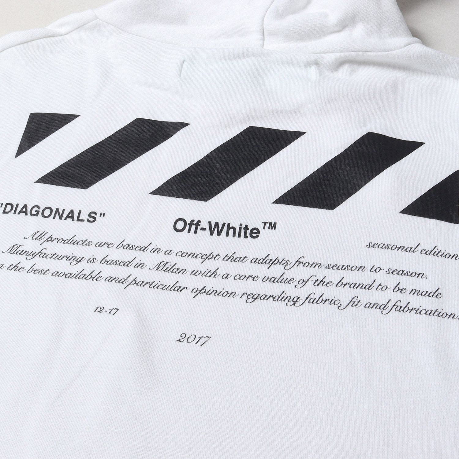 OFFWHITE オフホワイト パーカー 白