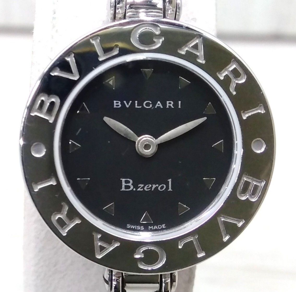 ジャンク BVLGARI ブルガリ B-ZERO1 ビーゼロワン BZ22S／D12**** バングルウォッチ 黒 クォーツ 腕時計 - メルカリ