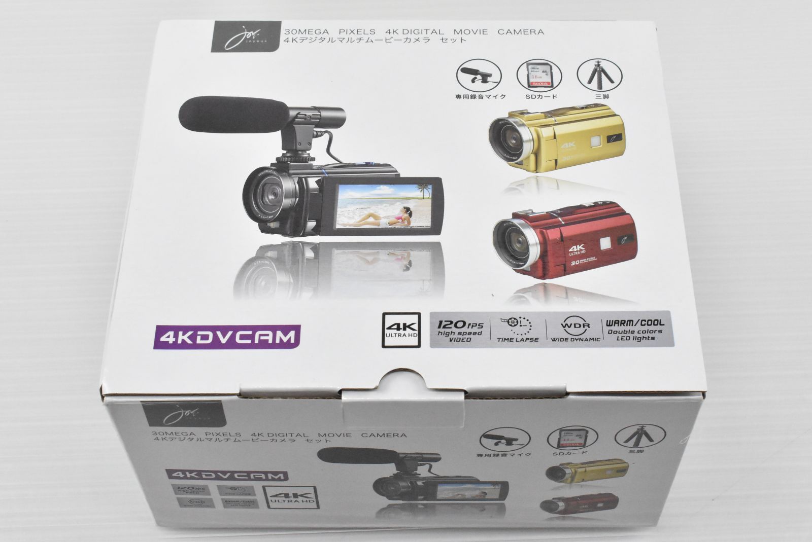 joyeux CMOSデジタルムービーカメラ　トラベルセット 4KX50JOY / Z4KX50JOY | JOYEUX