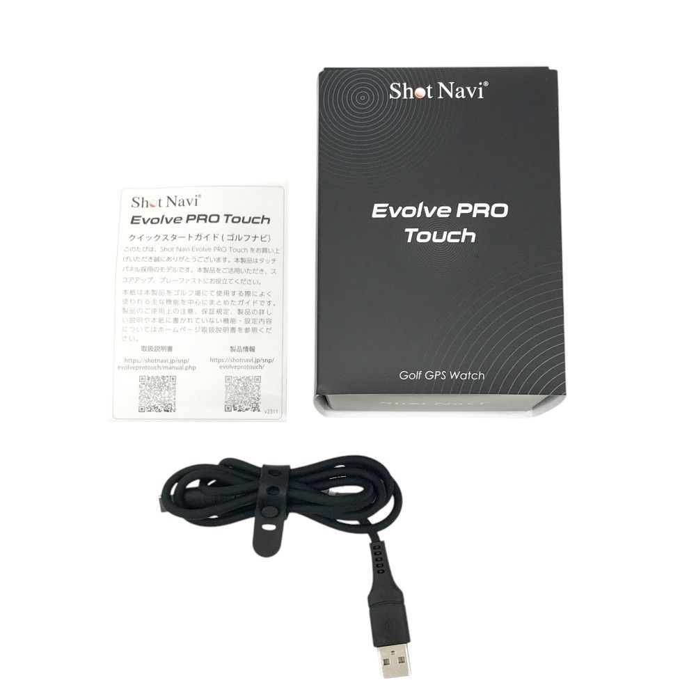 SHOT NAVI ショットナビ EVOLVE PRO Touch GPSゴルフナビ  ブラック系  [240101484250] ゴルフウェア ストスト ShotNavi \ShotNavi ショットナビ Evolve Pro Touch エボルブ