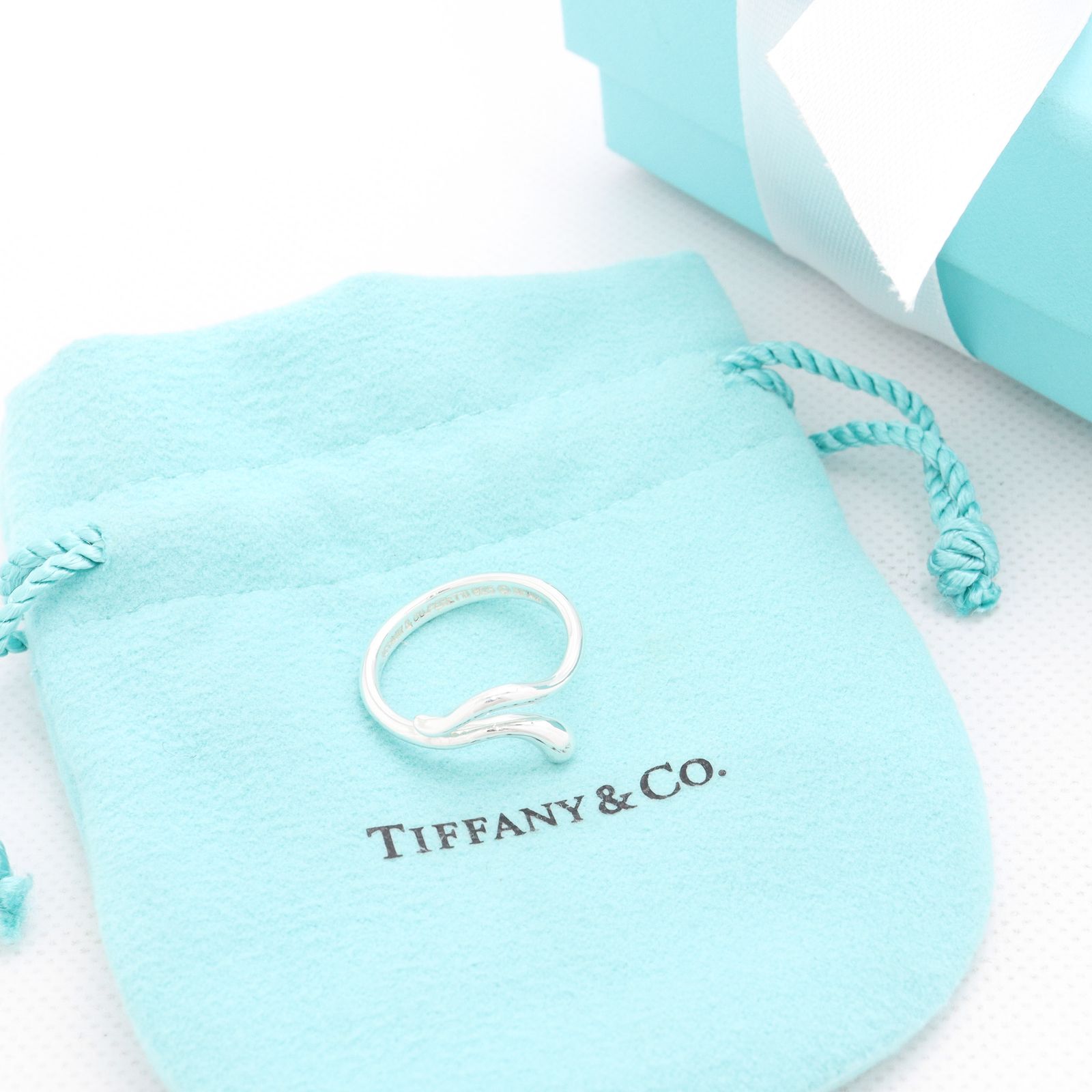 美品】ティファニー TIFFANY&Co. ティアドロップ リング AG925