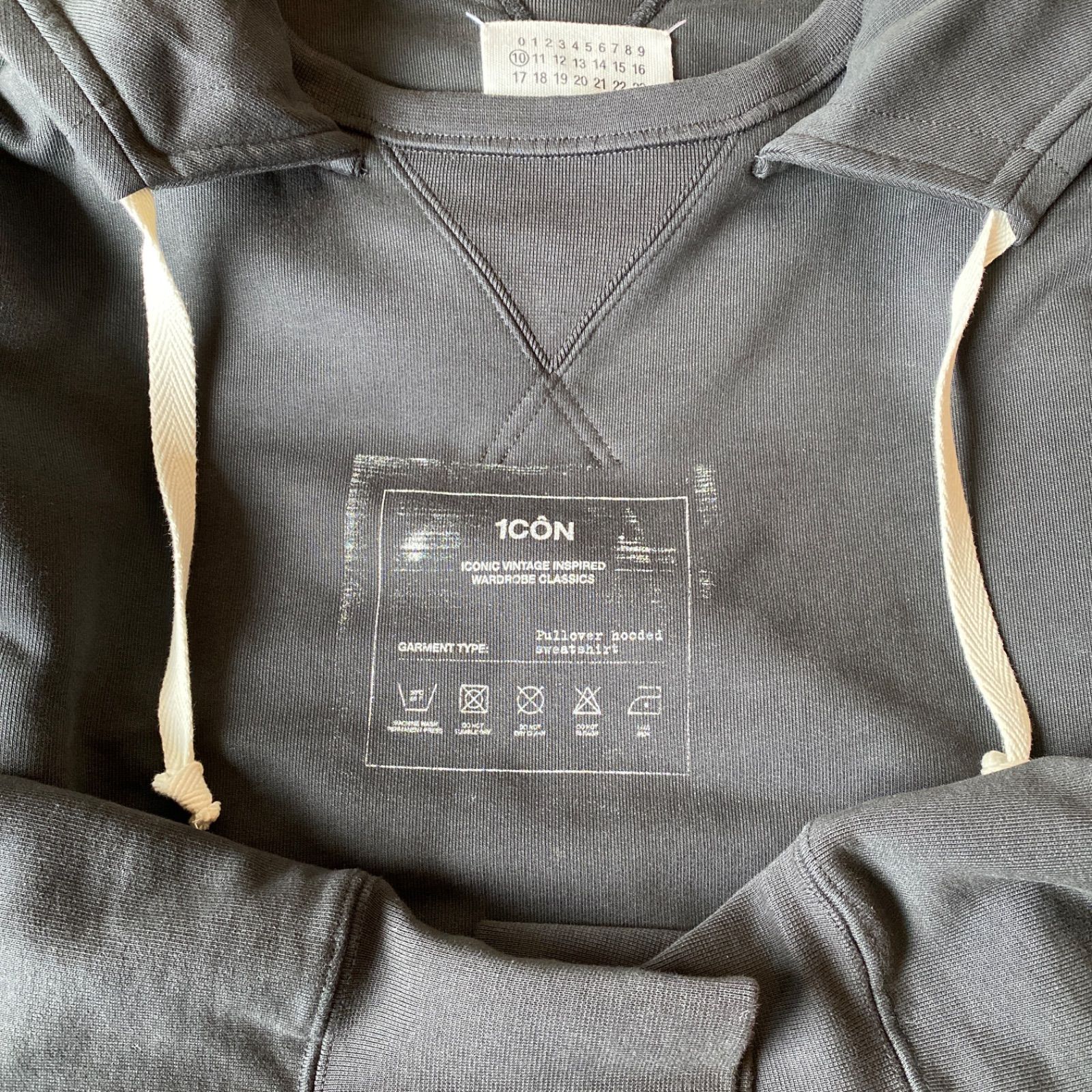 21SS新品44 メゾン マルジェラ 1CON スウェット パーカー フーディー メゾンマルジェラ 21SS 1CON Hoodie アイコン スウェットパーカー