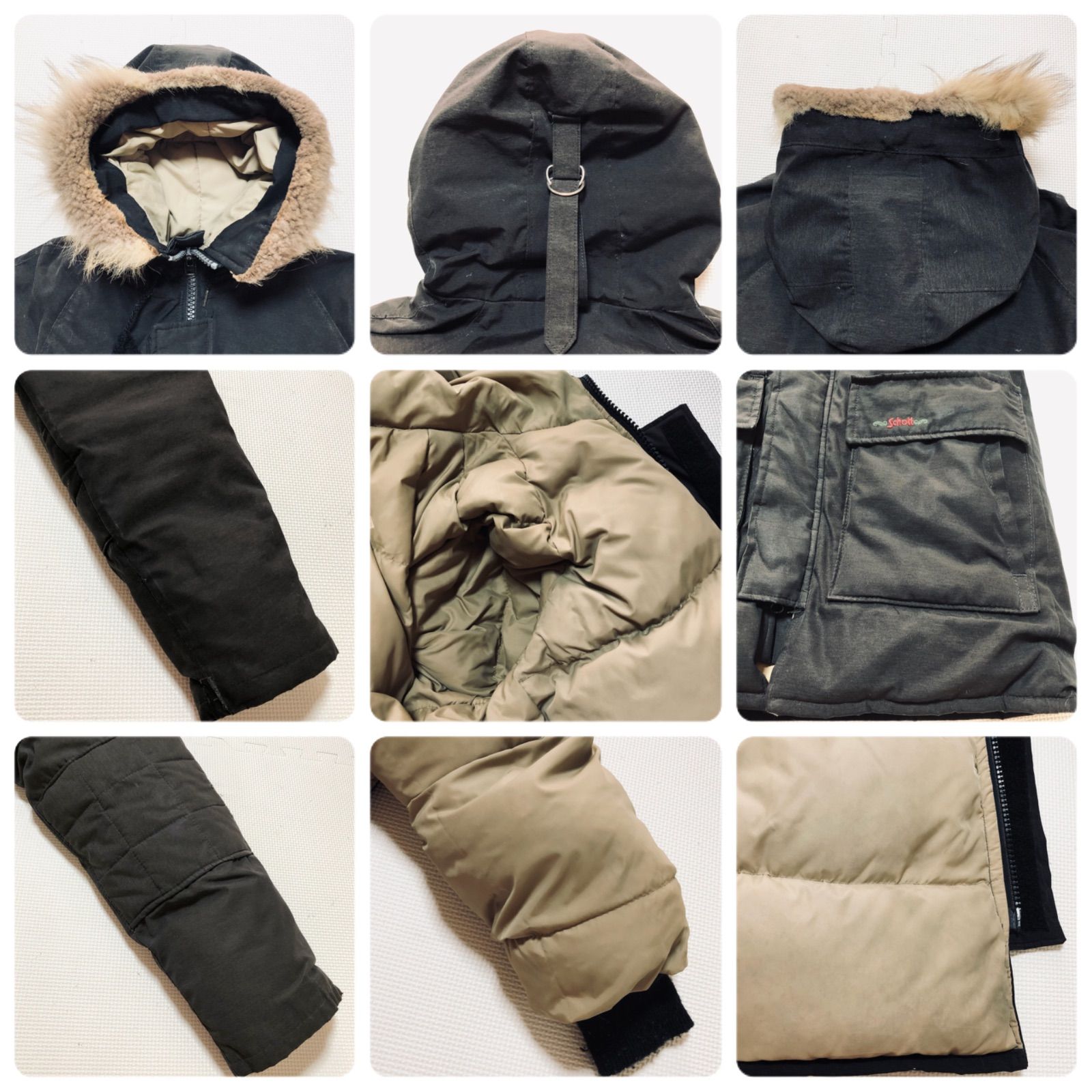Schott ショット ダウンジャケット sizeS(日本サイズではM程度) 米国製 
