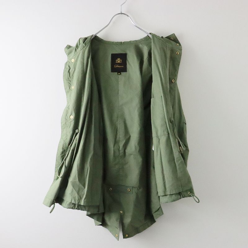ドゥロワー Drawer モッズコート 36/カーキ ミリタリー ジャケット  