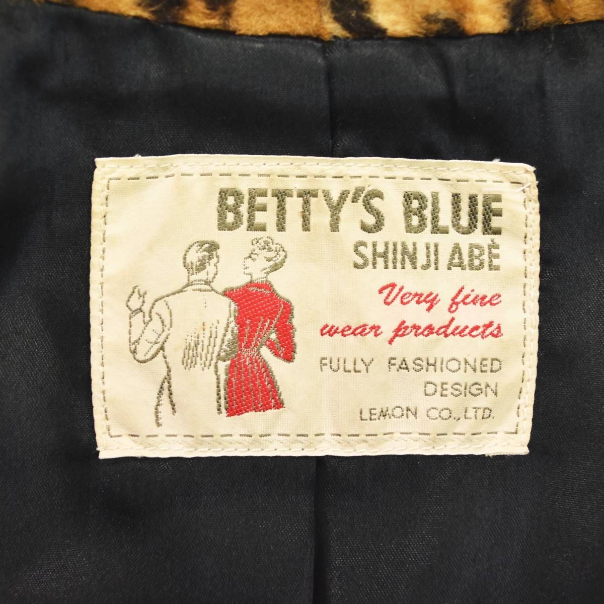 BETTY'S BLUE セーラー　ファーコート SHINJI ABÉ 入手困難】 90sヴィンテージ べティーズブルー BETTY'S BLUE