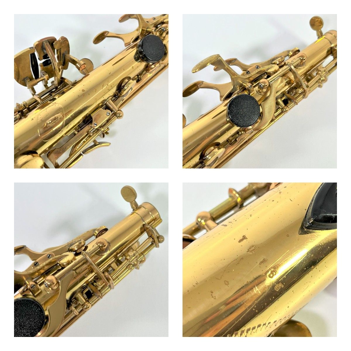 美品 The Marcato ソプラノサックス 管楽器 ハードケース付属 ジャンク品】 THE MARCATO SOPHIA SERIES マルカート ソプラノ