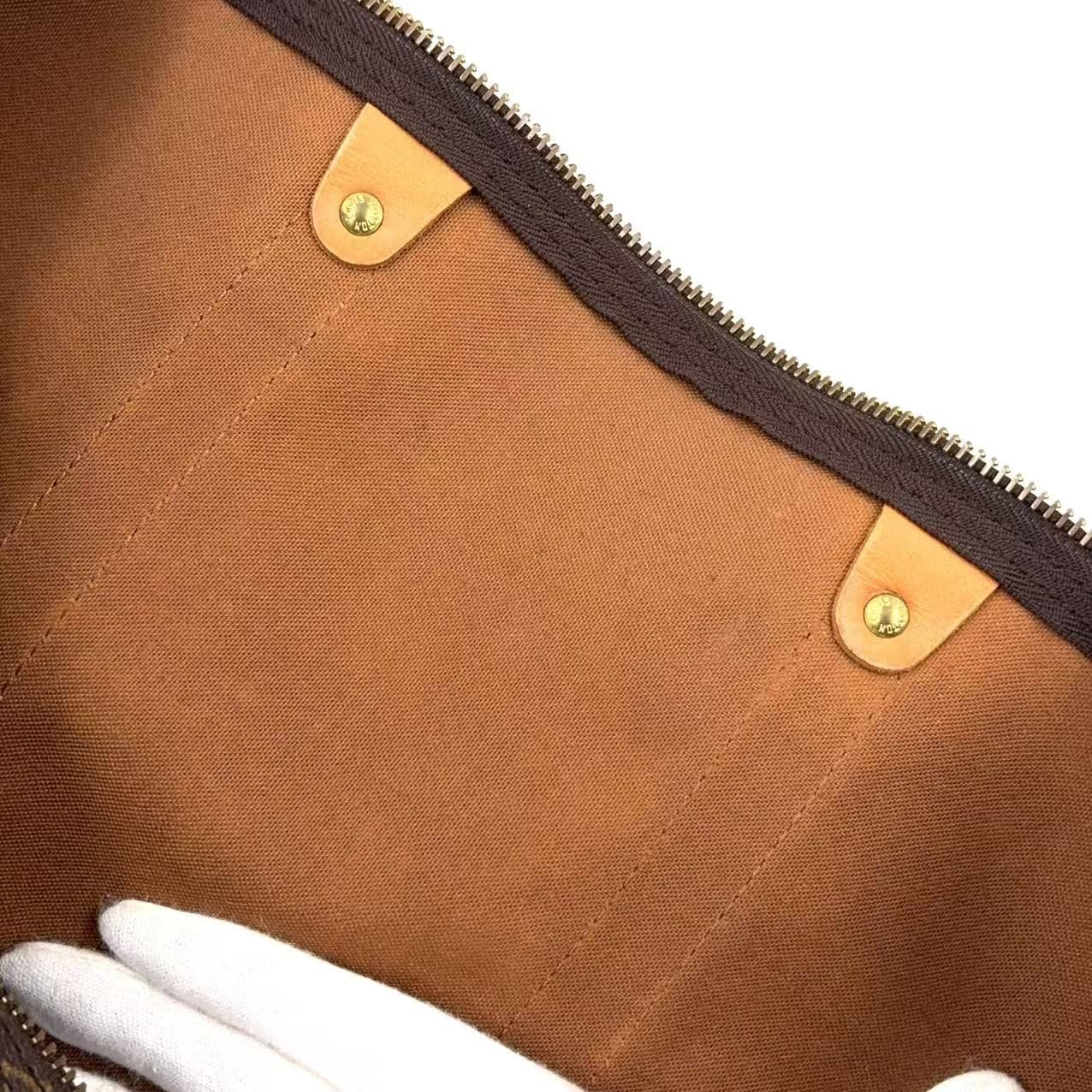 美品　LOUIS VUITTON キーポル　ボストンバッグ オレンジ系 Louis Vuitton(ルイヴィトン) ボストンバッグ(メンズ