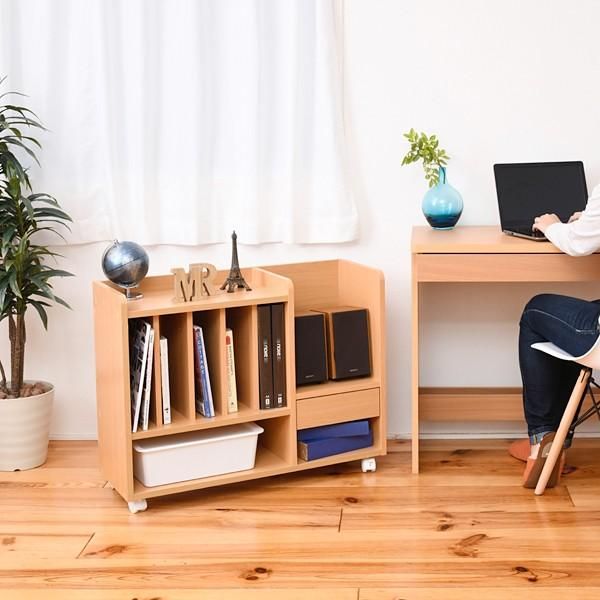 ランドセルラック ランドセル収納棚 キャスター付き ロータイプ おしゃれ 北欧 子供 子ども部屋 キッズ 引き出し オープンラック 本棚 リビング学習 長く使える jpk-frm-0125 STEELWINDOWSANDDOORS_COM