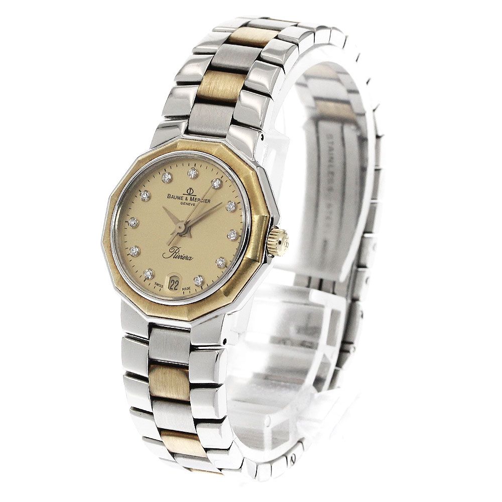 エルメス ラリー クォーツ レディース 腕時計 コンビ 白文字盤 純正SS