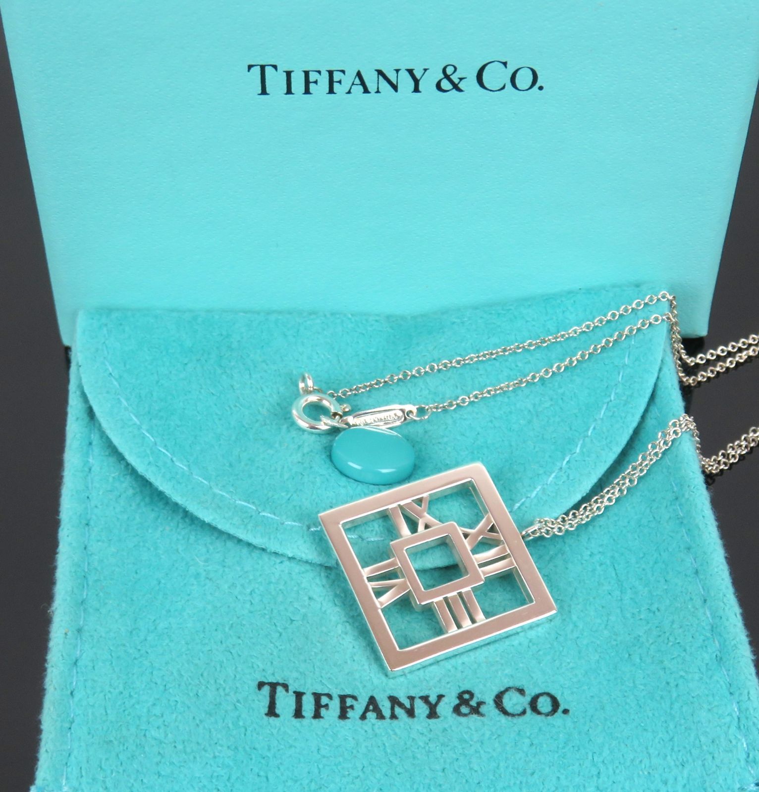 Tiffany＆Co. ティファニー アトラス オープンスクエア ペンダント