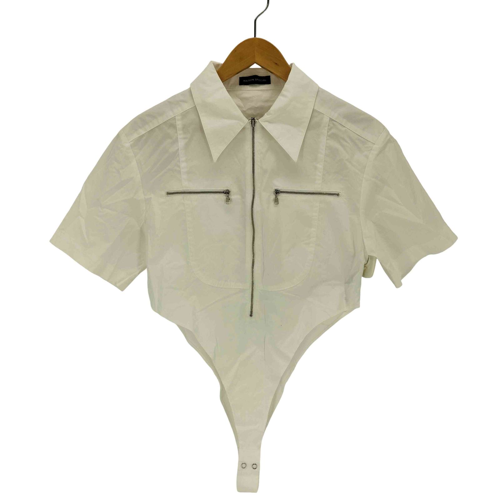 美品 メゾンスペシャル 長袖シャツ レディース SIZE FREE (M) MAISON SPECIAL 中古 MAISON SPECIAL ブラウス シャツ Sheer Short Length Shirt