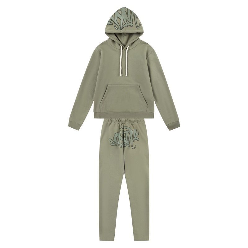 Syna World tracksuit セットアップ ブラック＆レッド スウェットパンツ パーカー スウェット セットアップ