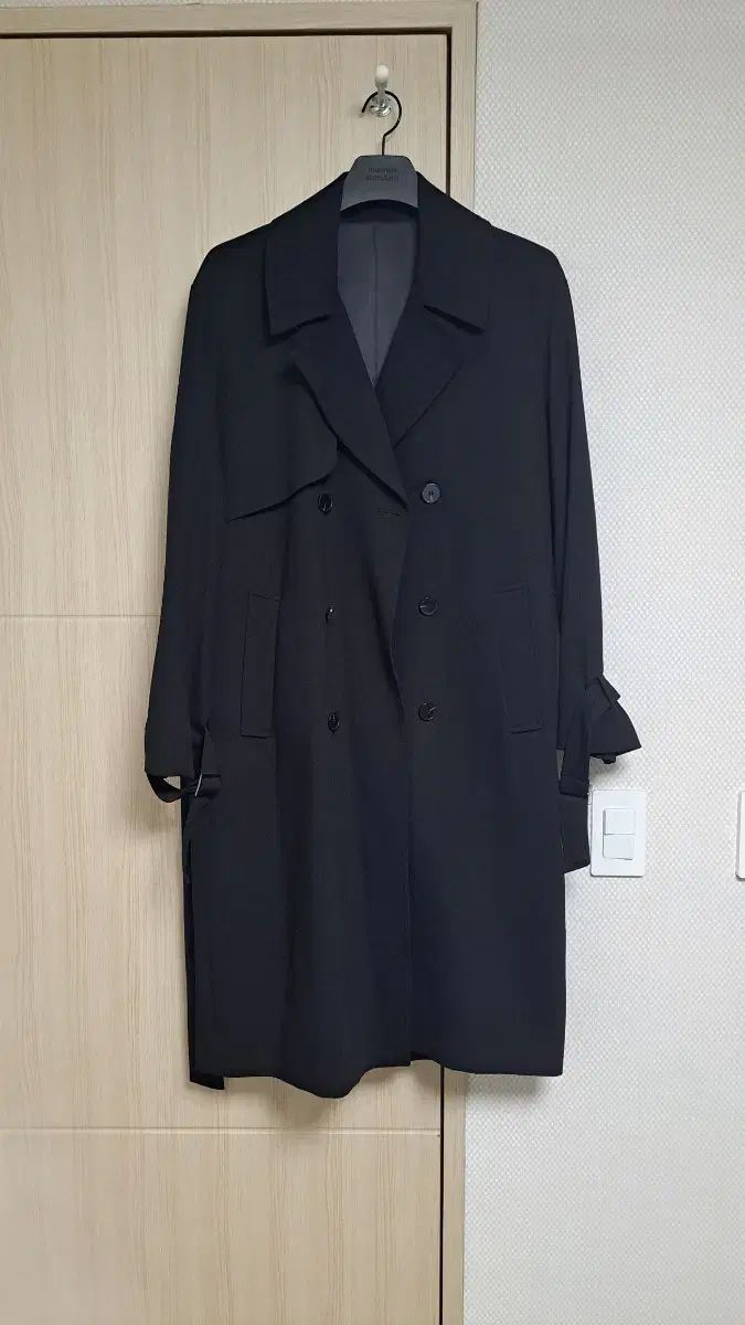 【雷市場（ポンジャン）商品韓国直送】 ドローフィット オーバーサイズ ウール トレンチコート L