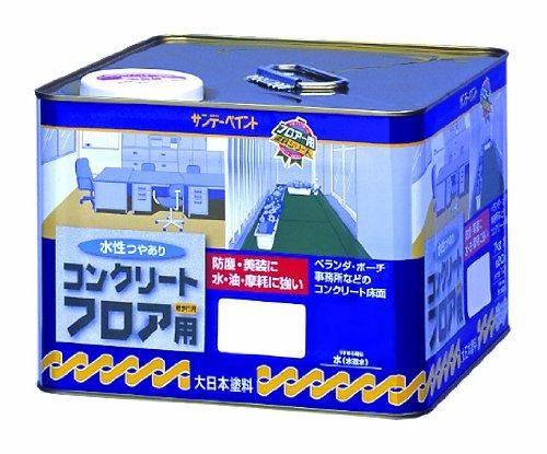 2営業日で発送 サンデーペイント 水性コンクリートフロア用 緑 14kg ﾐﾄﾞﾘ 1缶