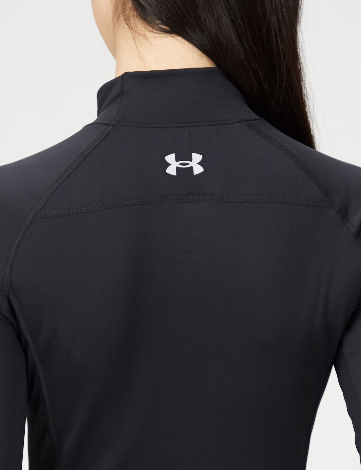 [アンダーアーマー] UA W CG Comp LS Mock [Black / / Mod Gray] [S]