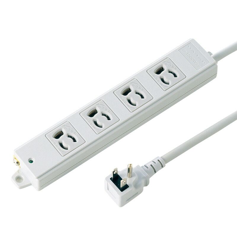 生活家電 サンワサプライ 工事物件タップ 3P 4個口 3m TAP-KE4L-3 （1点）