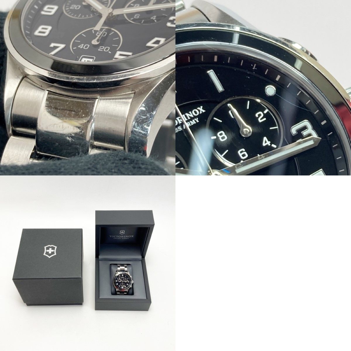 Nonです VICTORINOX ビクトリノックス クロノクラッシク 241544 ブラック