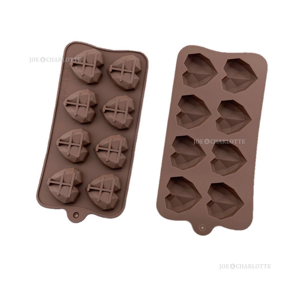 ハート8コ】チョコレートモールドシリコン製 クッキー ケーキ型抜きお菓子金型 - メルカリ