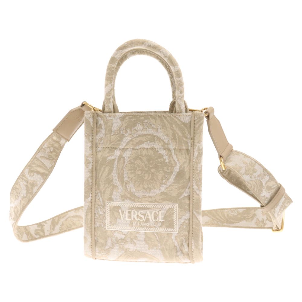 VERSACE ヴェルサーチェ バロッコ柄 アテナ ミニトートバッグ