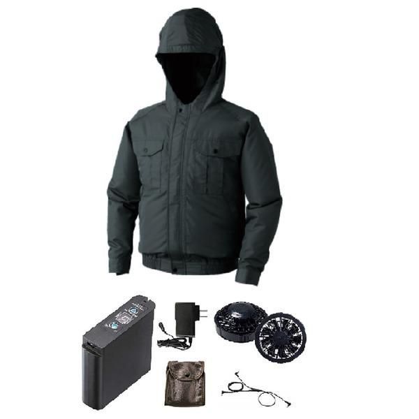 KU90810 空調服 R ポリエステル製フード付き 服のみ モス